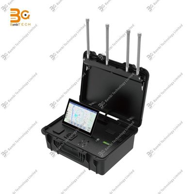 Detector UAV portátil de maletín de 10 km con datos de mapas GIS UAV con DJI Mavic Air Mini FPV Avata Series