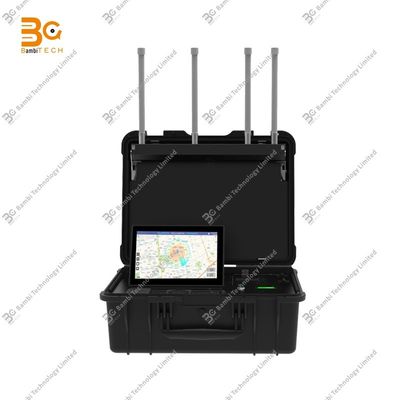 Detector UAV portátil de maletín de 10 km con datos de mapas GIS UAV con DJI Mavic Air Mini FPV Avata Series